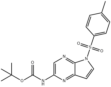 5-甲苯磺?；?5H-吡咯并[2,3-B]吡嗪-2-胺基甲酸叔丁酯